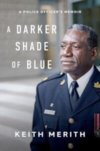 image of a book cover with a photo of a police officer