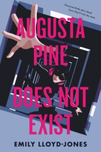 The cover has an illustration of a girl falling down a square tunnel. She has sunglasses on and holds her hand out to be caught.