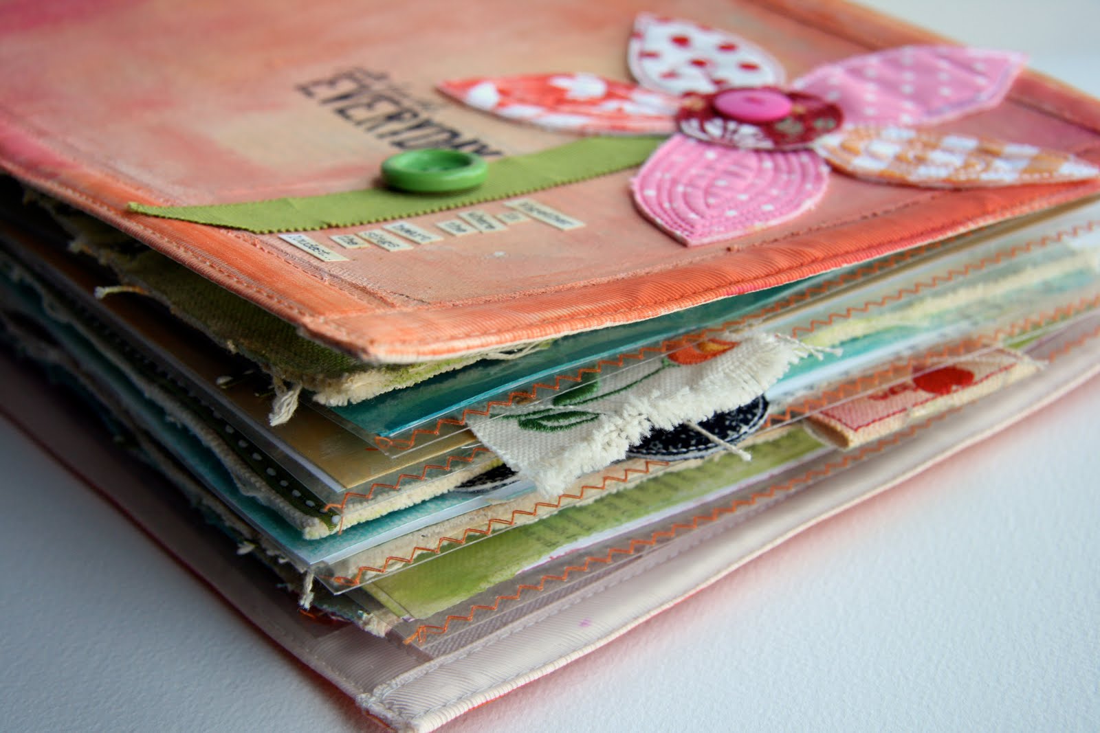 Photo of a completed scrapbook