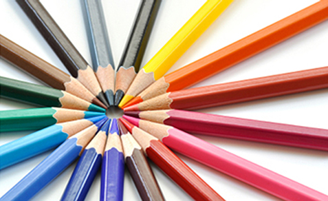 image of coloured pencils