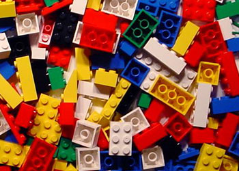 multicoloured LEGO bricks