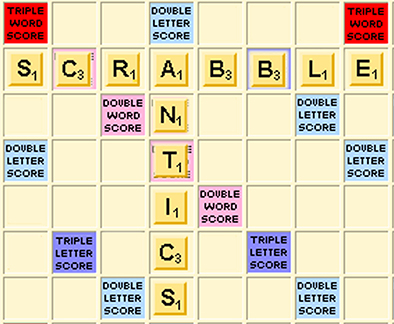 image of Scrabble board