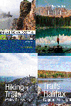 image of four book covers about hiking