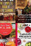image of four book covers on canning and preserving