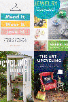 four book covers about upcycling.