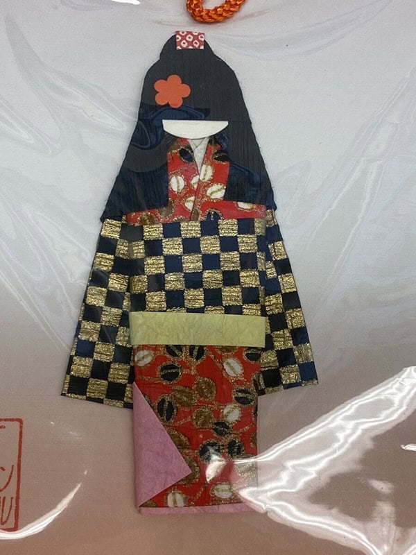 Japanese origami doll