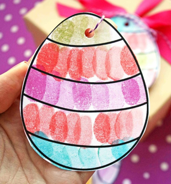 image of an Easter egg paper ornament