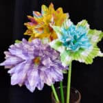 image of multi-coloured cupcake wrapper flowers