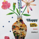 image of a collage of a flower vase