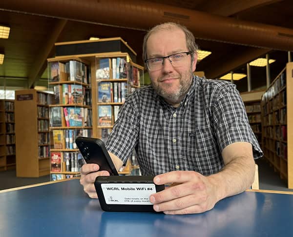 Mobile Wi-Fi units allow library users to take the Internet with them