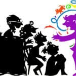 image of a person standing at the front of a group waving her arms as the group listens.