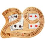 image of a crib board in the shape of the number 29.