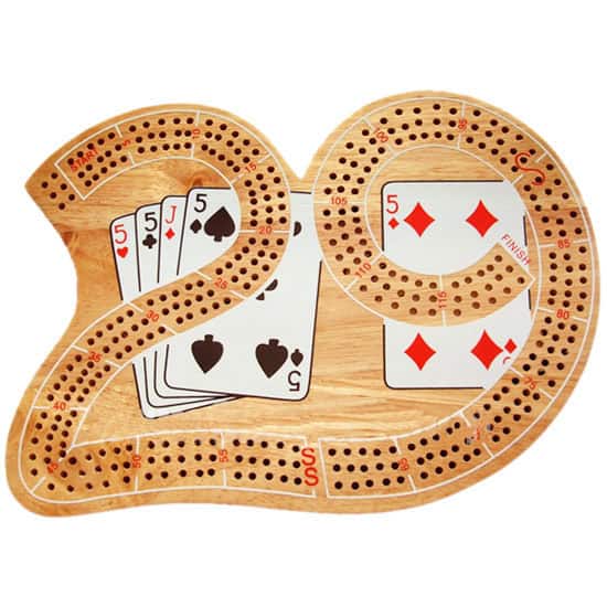 image of a crib board in the shape of the number 29.